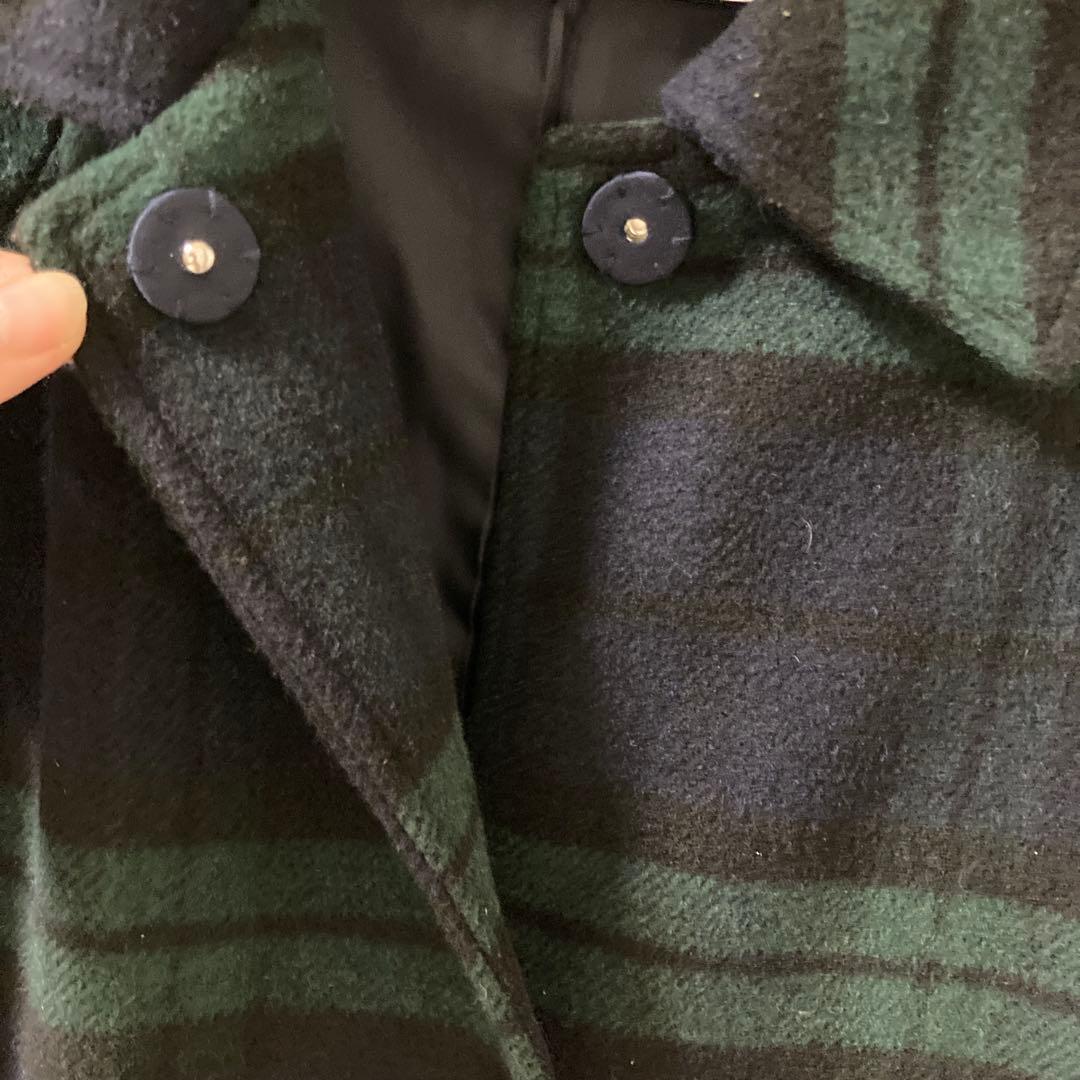 美品　JENNE ブリジット・バルドーコラボ タータン チェック ケープコート