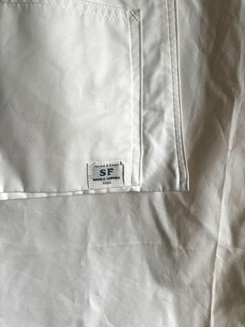 ササフラス　Landscaper Apron ホワイト　エプロン　セールsale