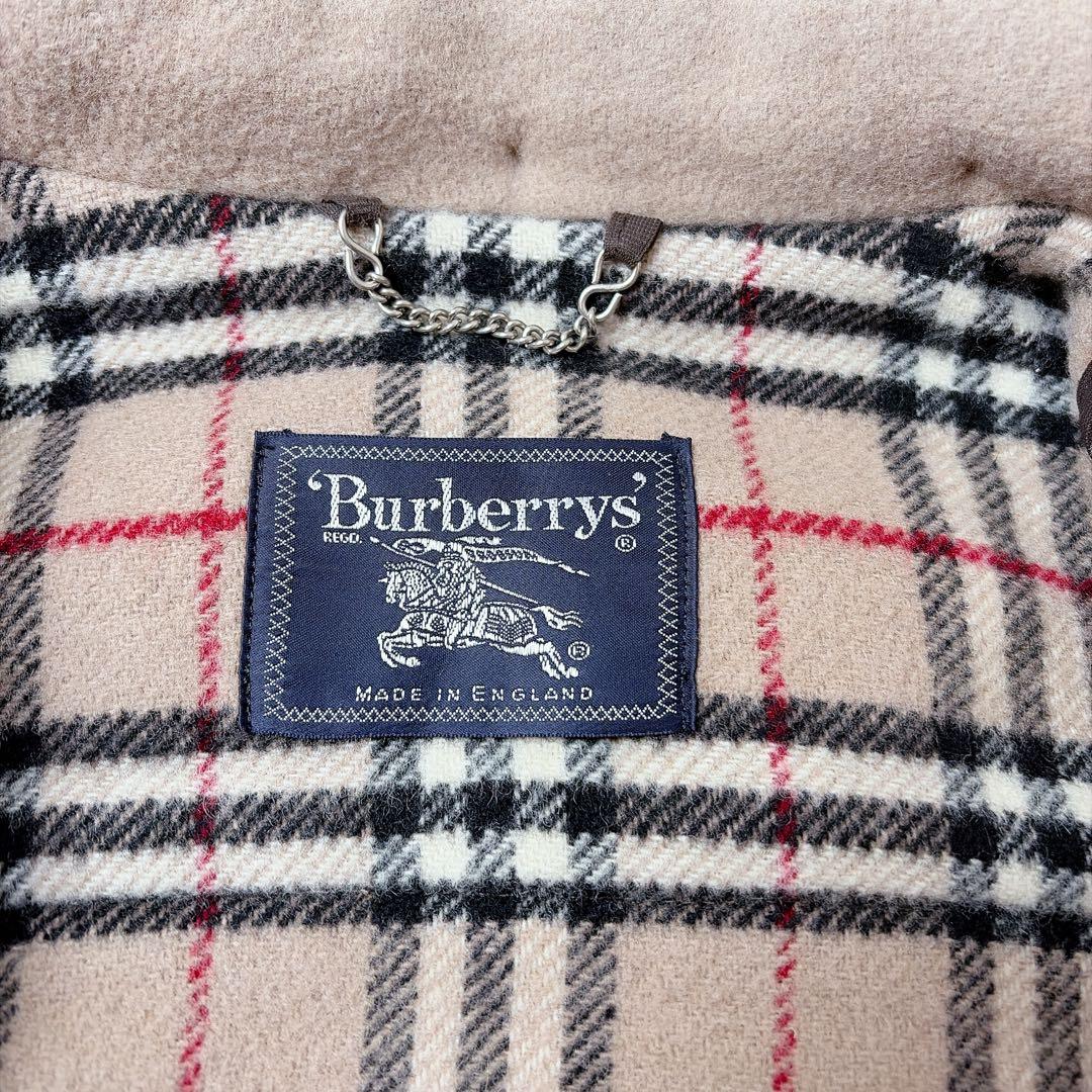 Burberrys ベージュ ノバチェックダッフルコート　フード取り外し トグル