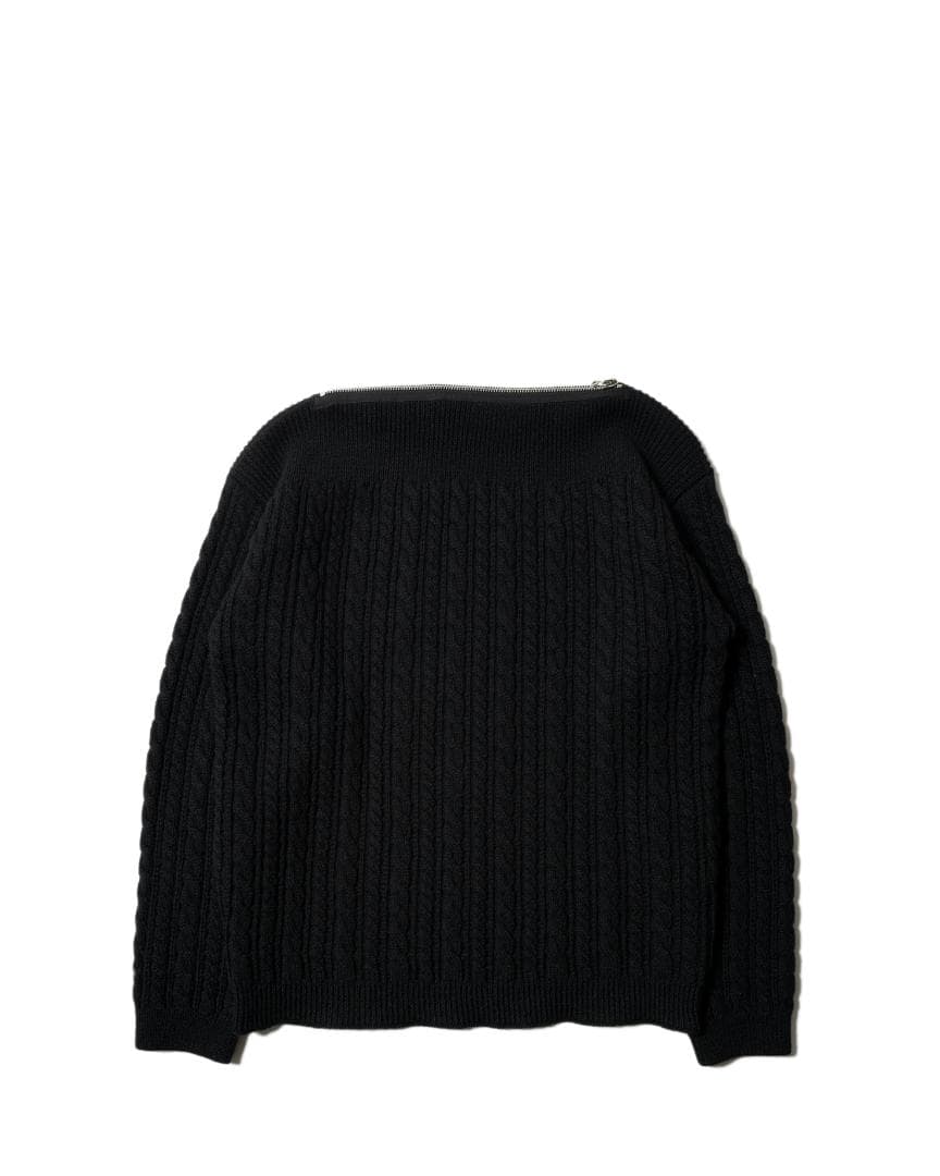 RAF SIMONS / ネックジッパーケーブルニットセーター（サイズM）