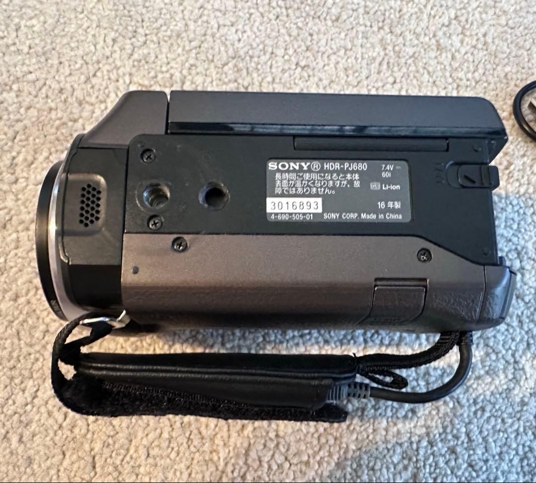 SONY ソニー　HDR-PJ680 ビデオカメラ ブラウン　プロジェクター機能