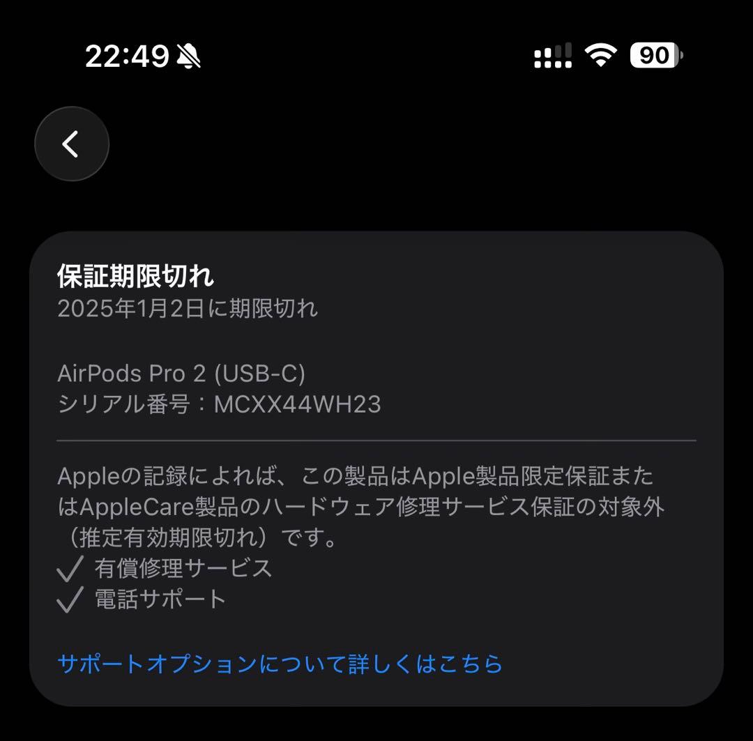 【美品】Apple AirPods Pro 第2世代 (USB-C)