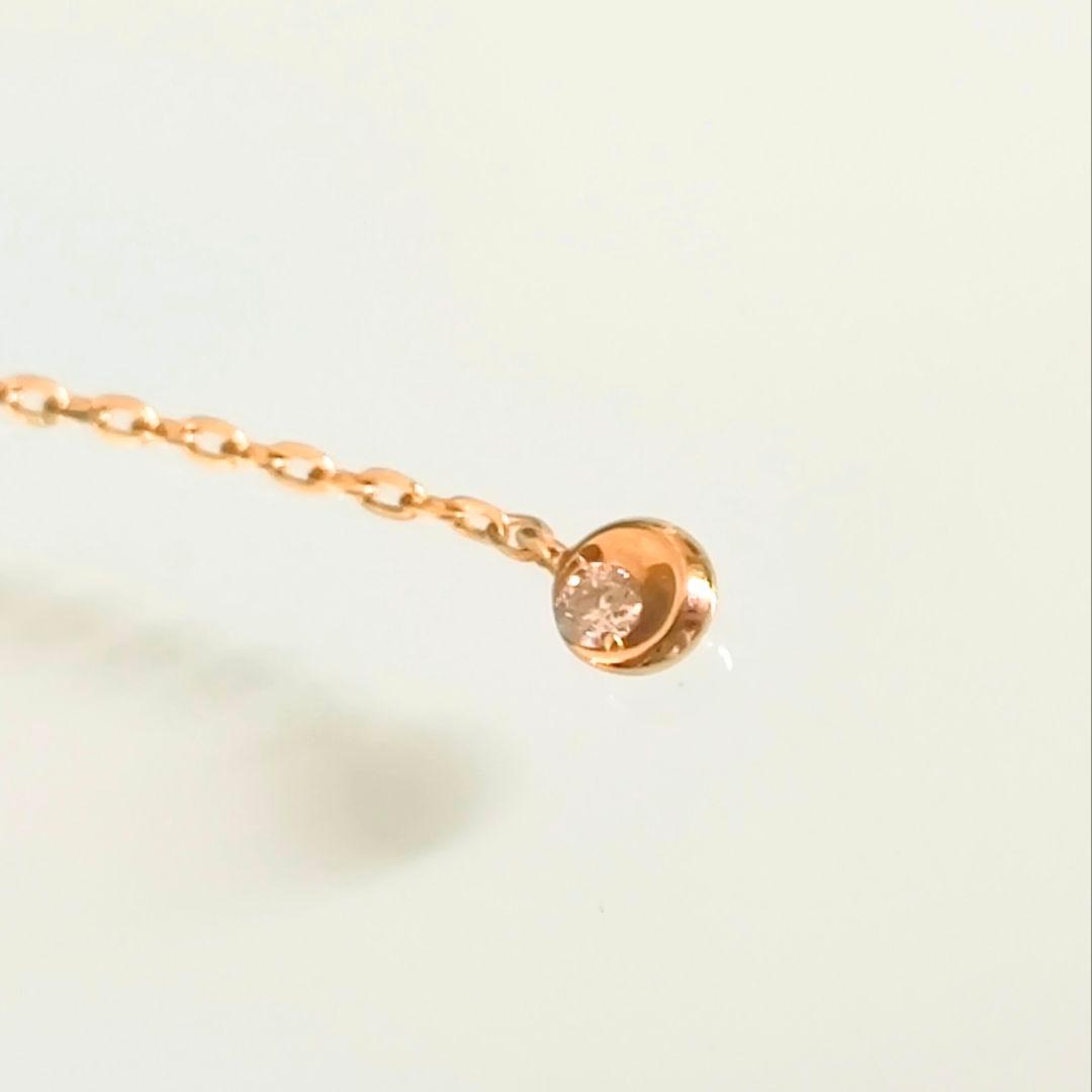 スタージュエリー　K10　ヘリンボーン　ムーンセッティング　ダイヤ　ネックレス