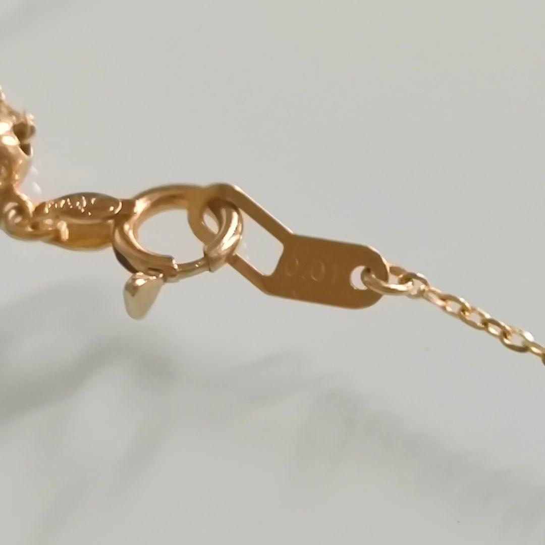 スタージュエリー　K10　ヘリンボーン　ムーンセッティング　ダイヤ　ネックレス