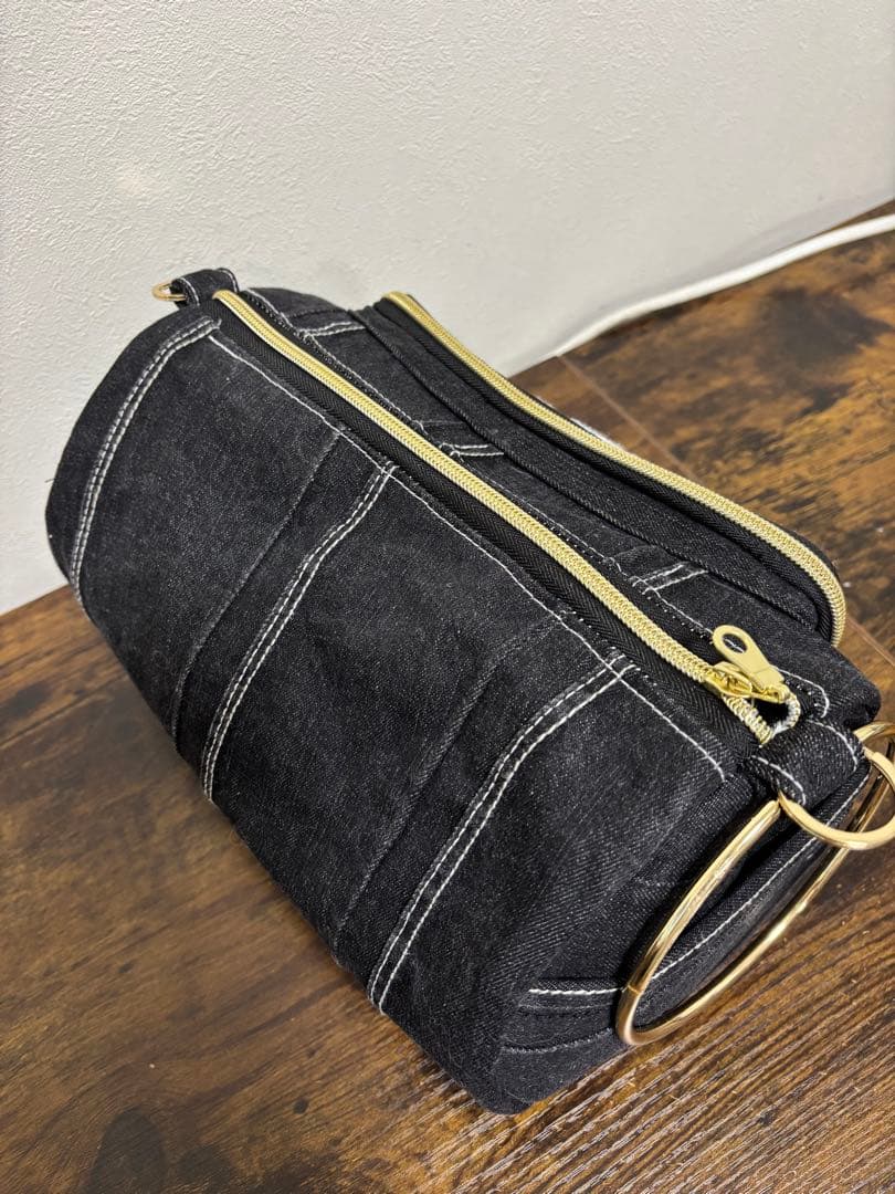 RED ジグザグ模様 ショルダーバッグ ドラム