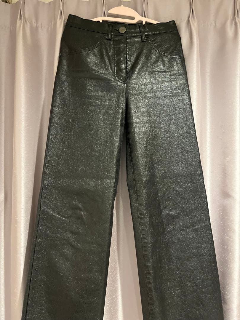 CHANEL レザーパンツ　サイズ34