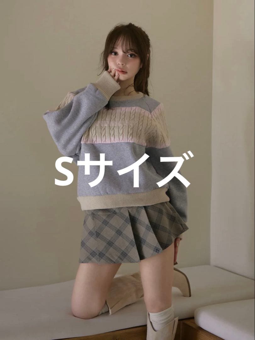 【新品】ANDMARY Coco check mini pleats skirt