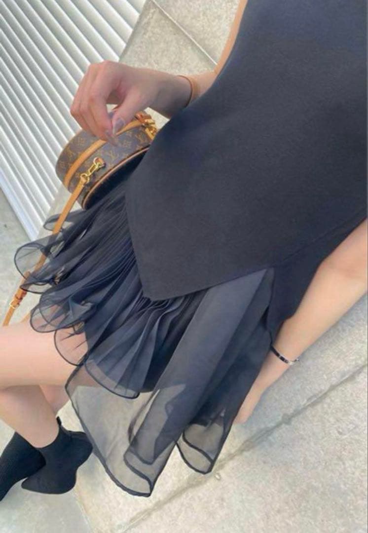 ⭐️シェリエ　プリーツレイヤードサマーニット⭐️