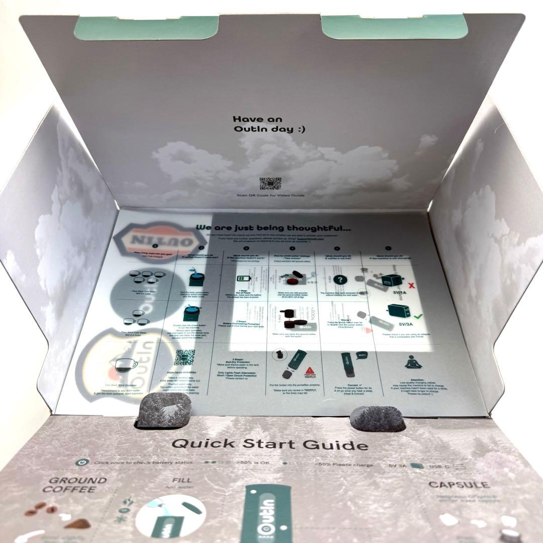 【新品/未使用】 Outin nano ホワイト