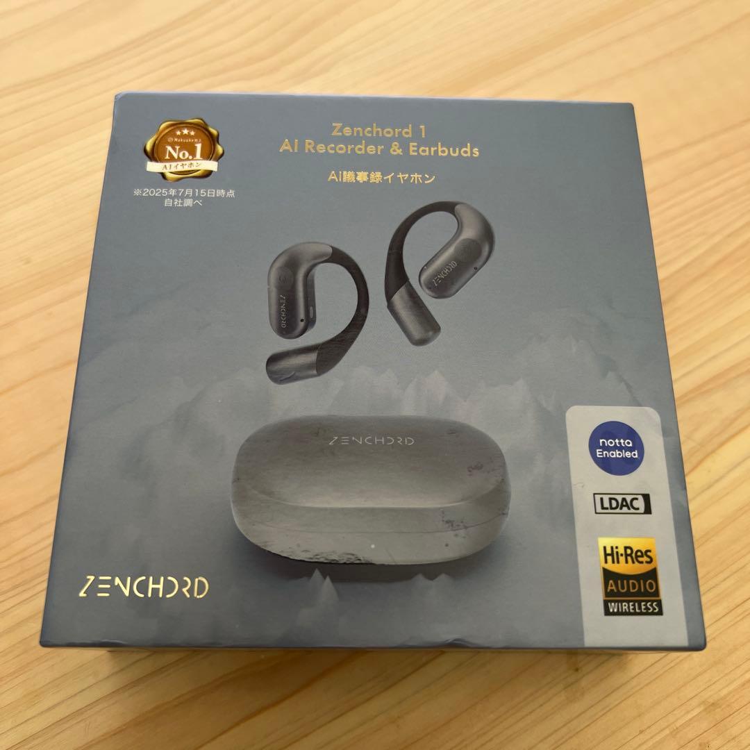 【開封・動作確認のみ】Zenchord 1 AIレコーダー & イヤフォン