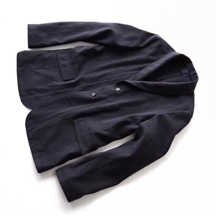 【新春特別価格】山内 コットンリネンオックスショールカラージャケット