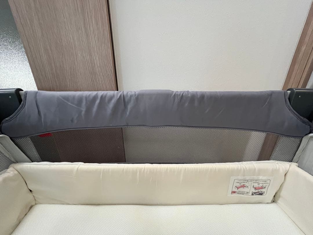 ベビーベッド　アップリカ　ココネルエアーAB グレーベアGR