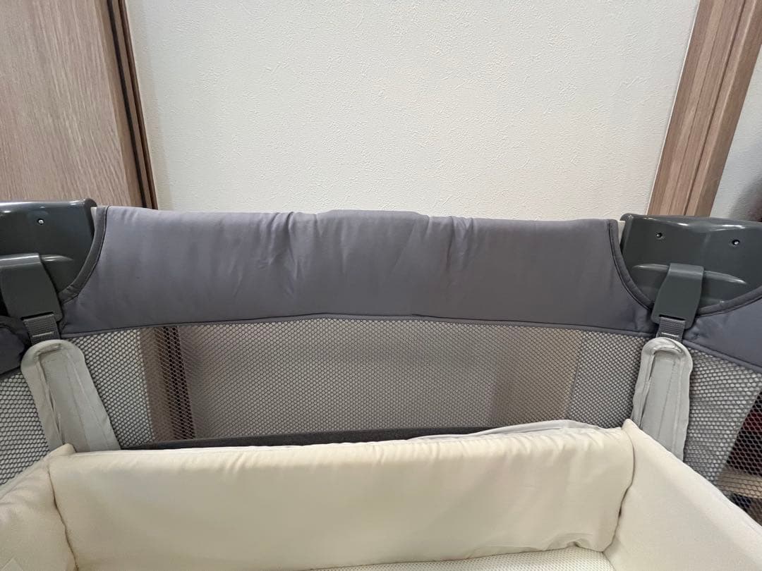 ベビーベッド　アップリカ　ココネルエアーAB グレーベアGR