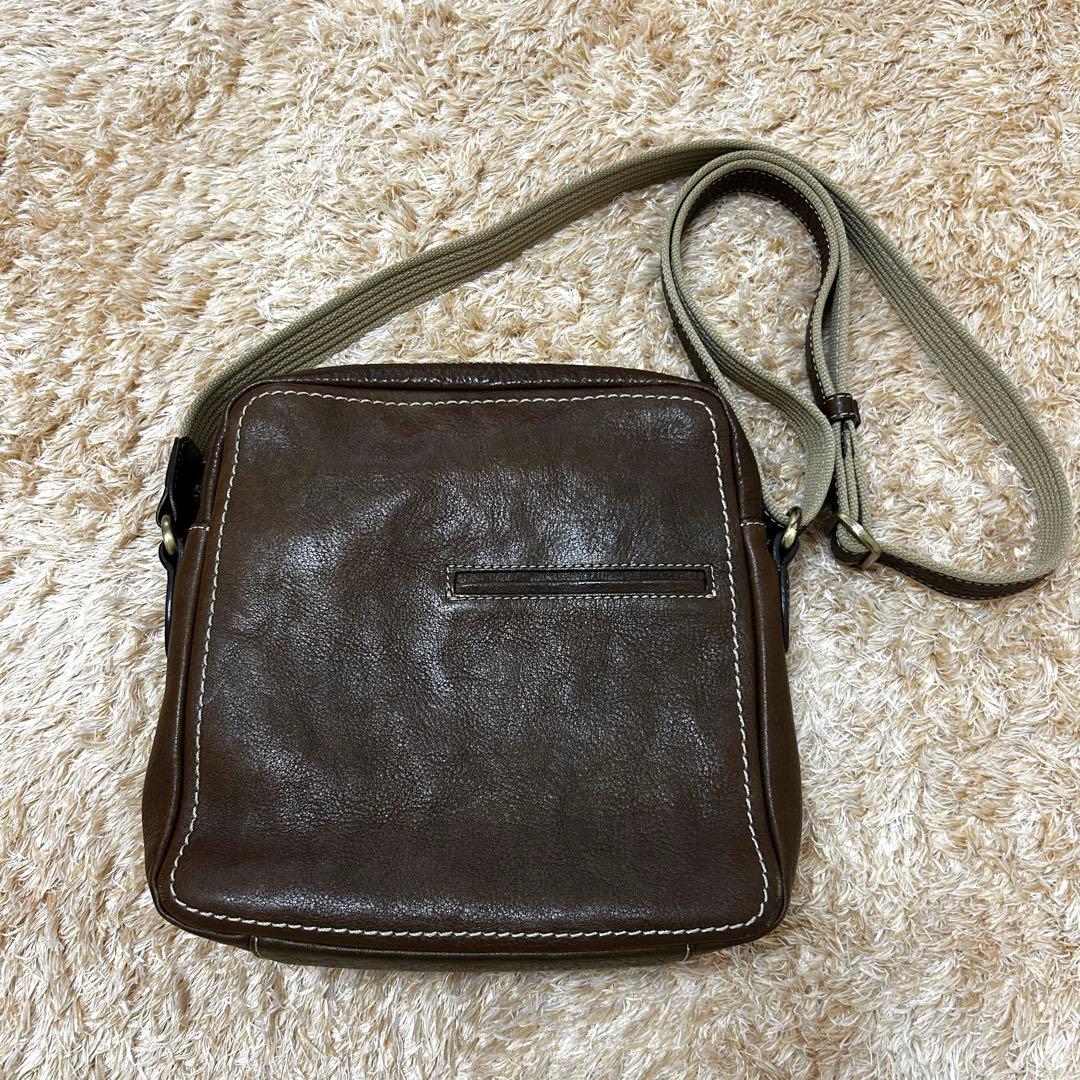 美品✨ 土屋鞄 ツチヤカバン トーンオイルヌメ ジップトップショルダーバッグ