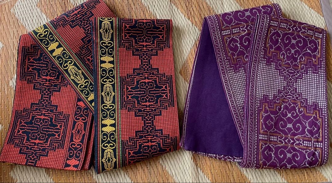 ★ゲリラセール　　アイヌ　半幅帯　ヴィンテージ　2本セット