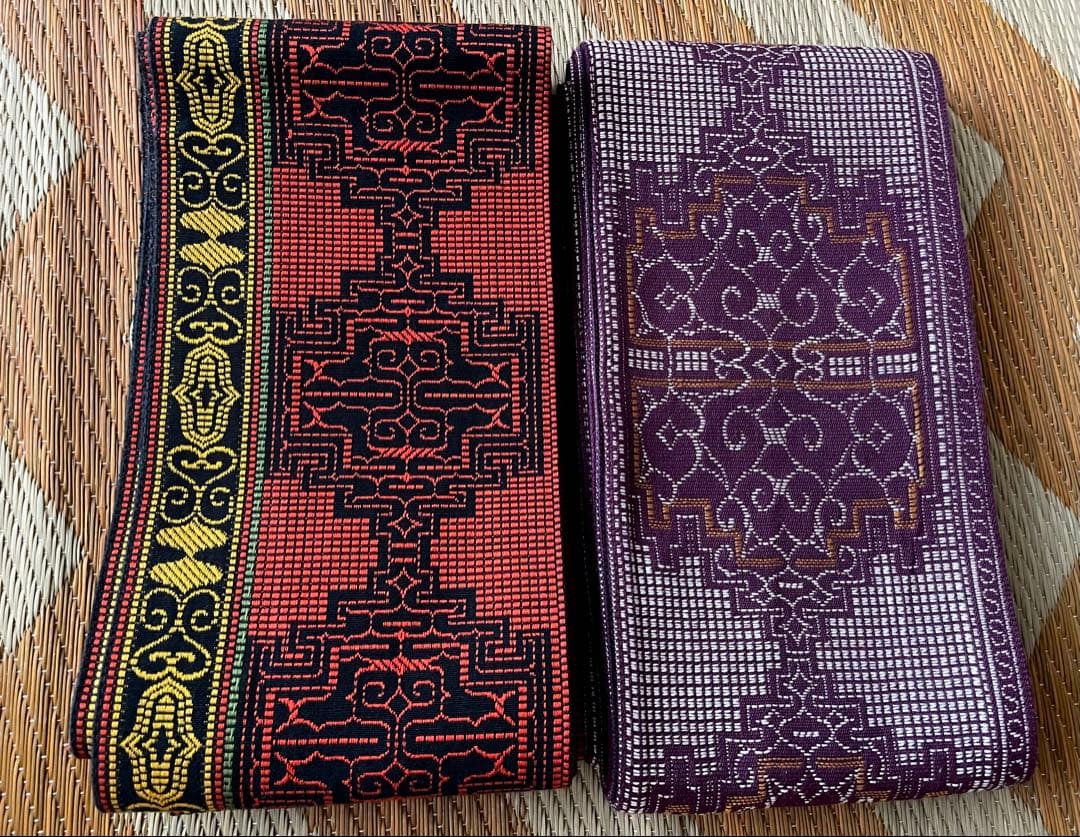 ★ゲリラセール　　アイヌ　半幅帯　ヴィンテージ　2本セット