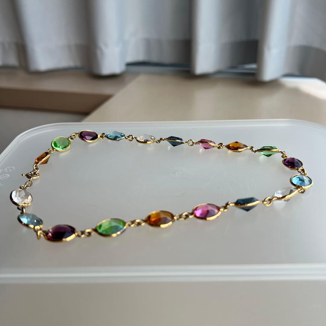 最終価格イタリア製カラフルストーンネックレス＆ブレスレット2点セット新品未使用品