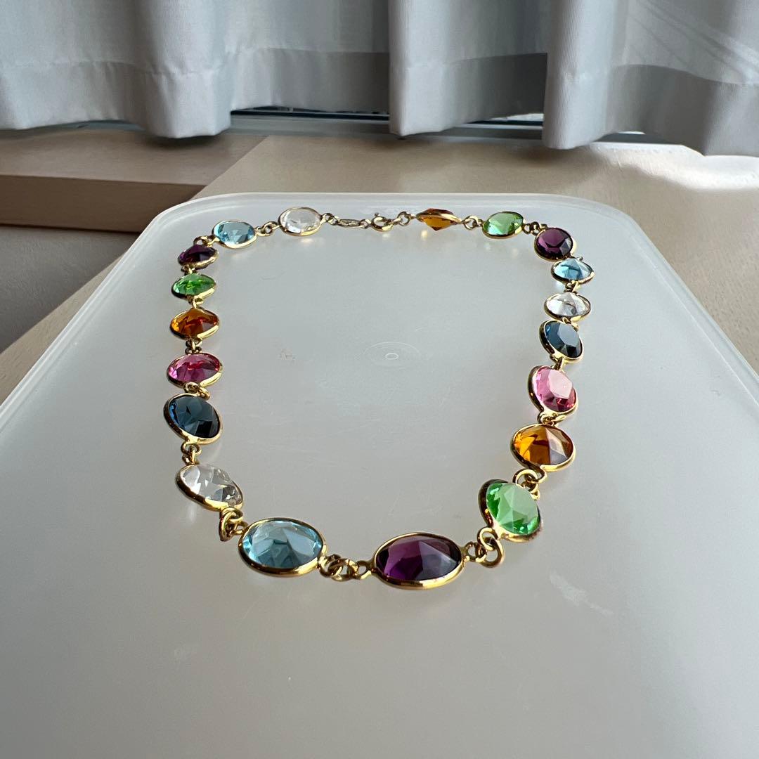 最終価格イタリア製カラフルストーンネックレス＆ブレスレット2点セット新品未使用品