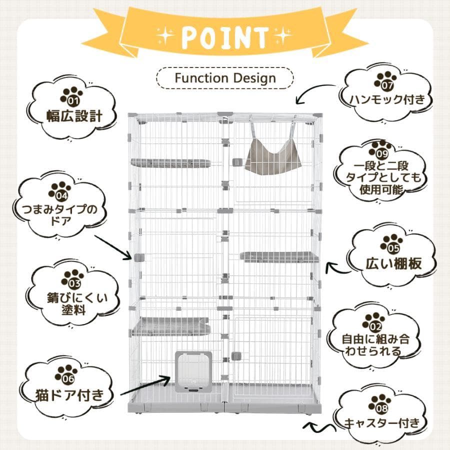 猫 ケージ キャットケージ ペットケージ