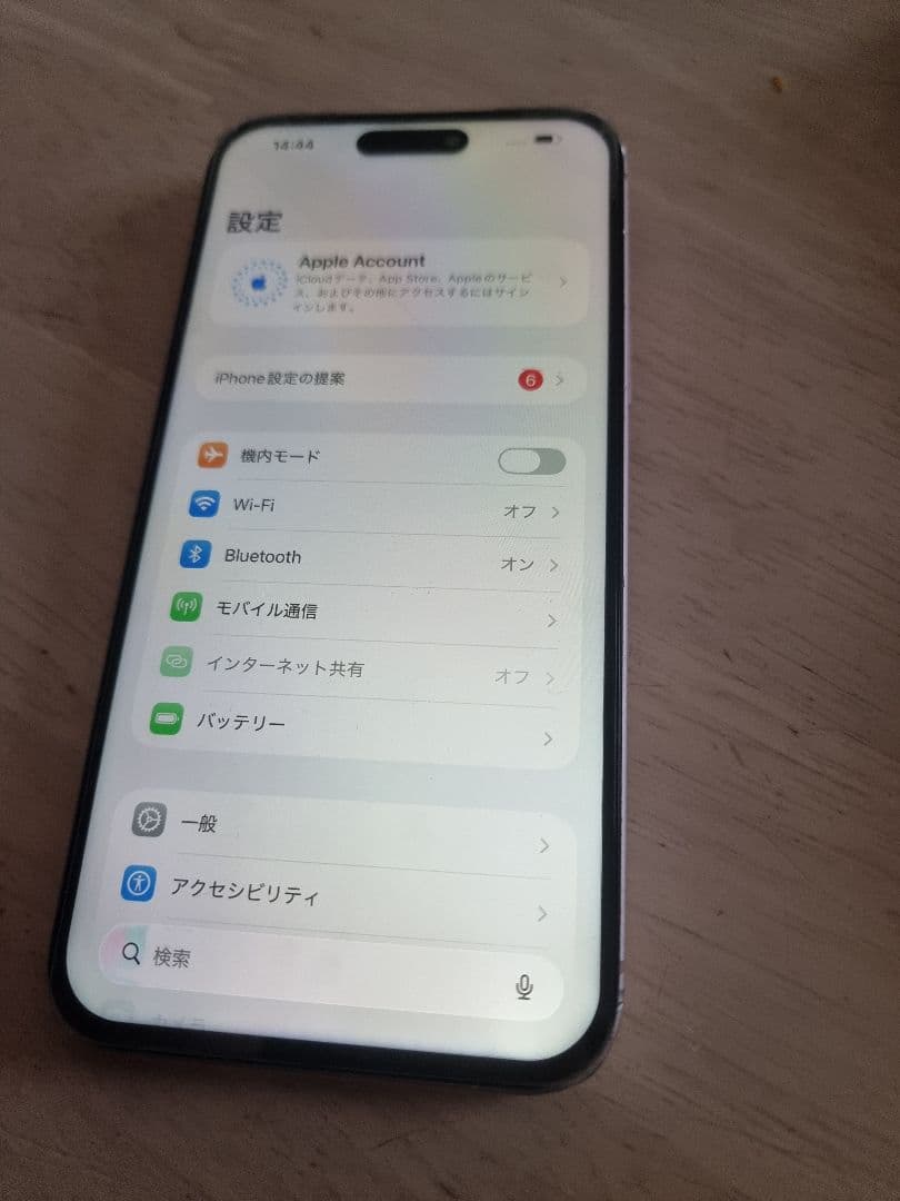 iPhone15plus　ピンク　フェイスid不可背面われあり