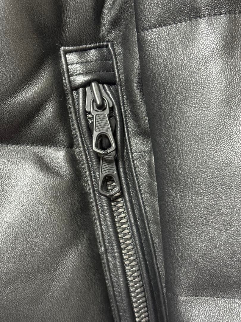 美品　ナノユニバース　ラムレザーダウンジャケット　Sサイズ