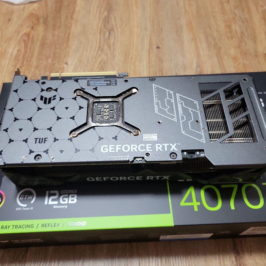 当日発送 ドスパラ購入ASUS GEFORCE RTX 4070 Ti 12GB