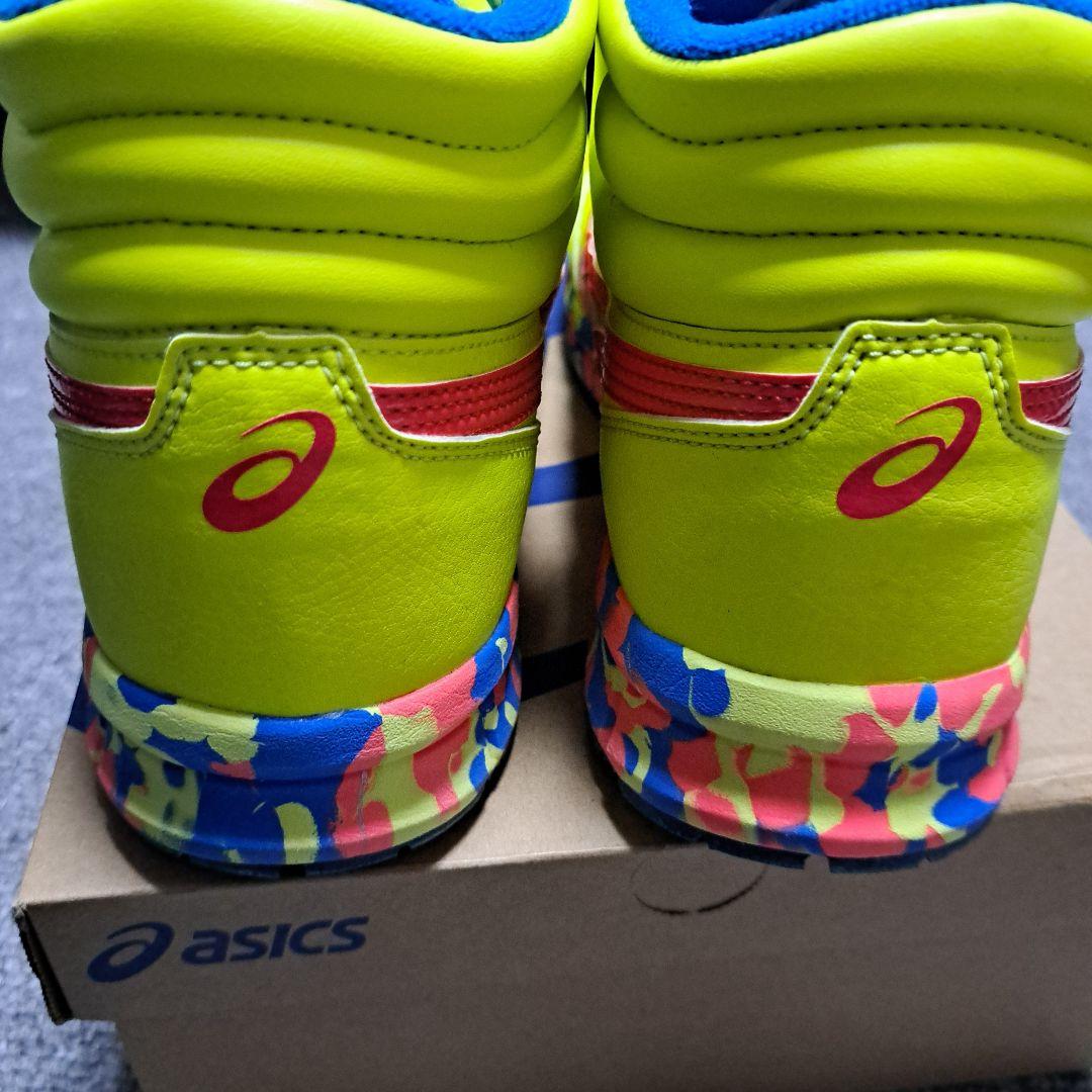 asics アシックス　蛍光イエロー マーブル　安全靴　未使用