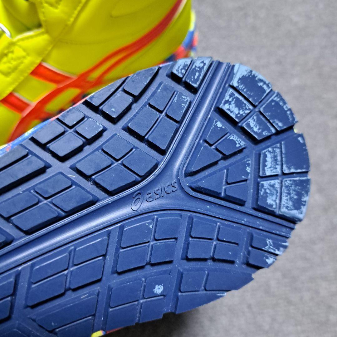 asics アシックス　蛍光イエロー マーブル　安全靴　未使用