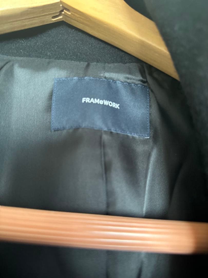 ハ*タ様 FRAMeWORK フレームワークメルトンスタンドポンチョコート