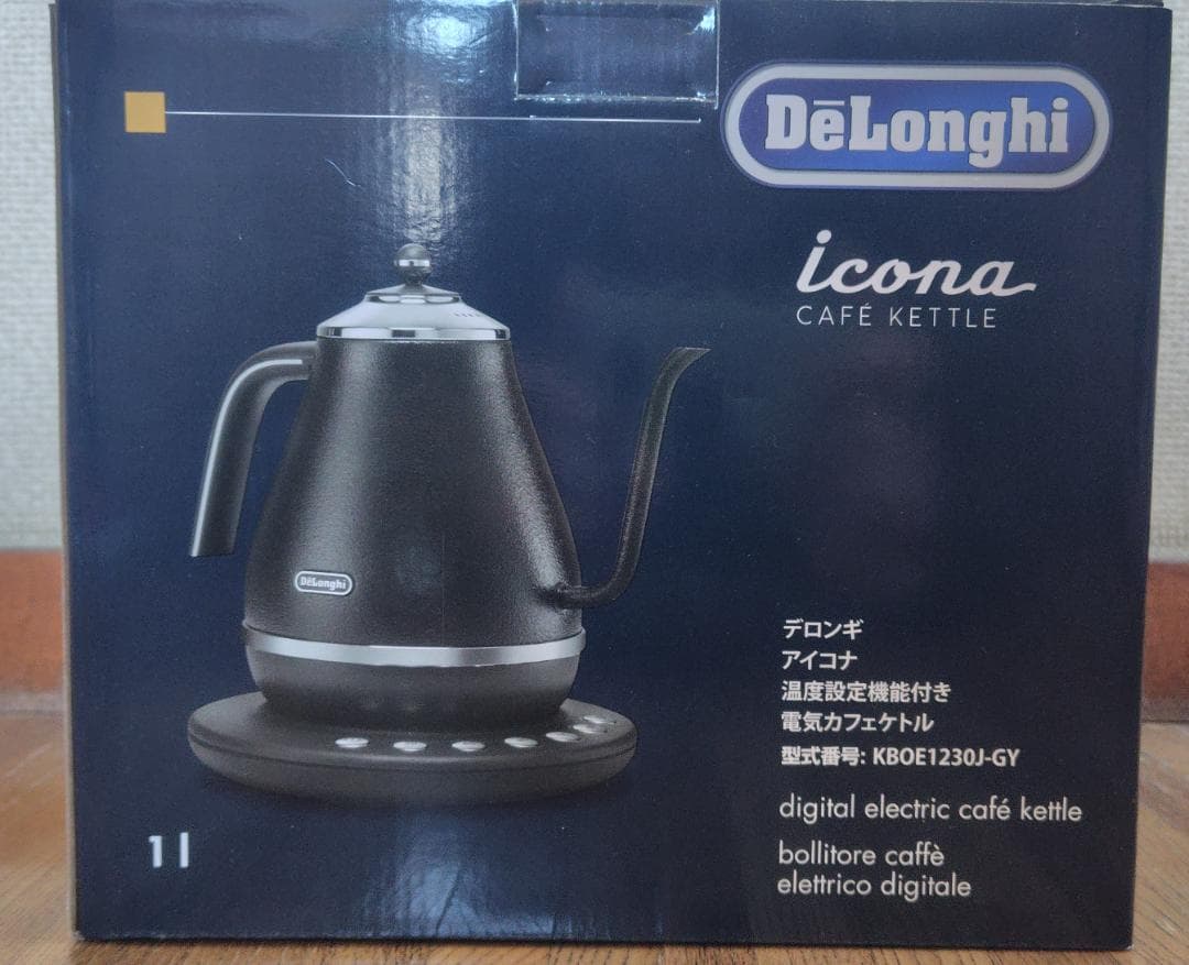 m*様 【未使用品】デロンギ　電気ケトル アイコナ　KBOE1230J-GY