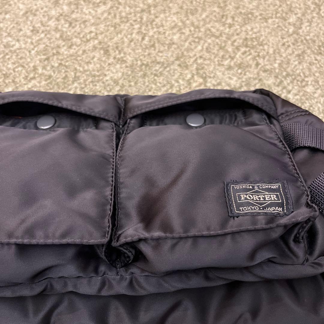 美品 PORTER タンカー ボディバッグ ブラック