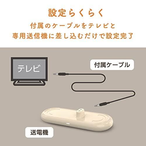 多摩電子工業手元 スピーカー テレビの音が大きく聞こえる リモコン付き 無線 ワ