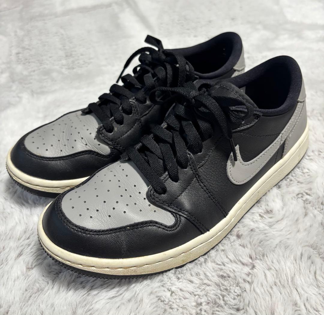 NIKEエアジョーダン1 ロー ゴルフシューズ BLACK/GREY 26㎝
