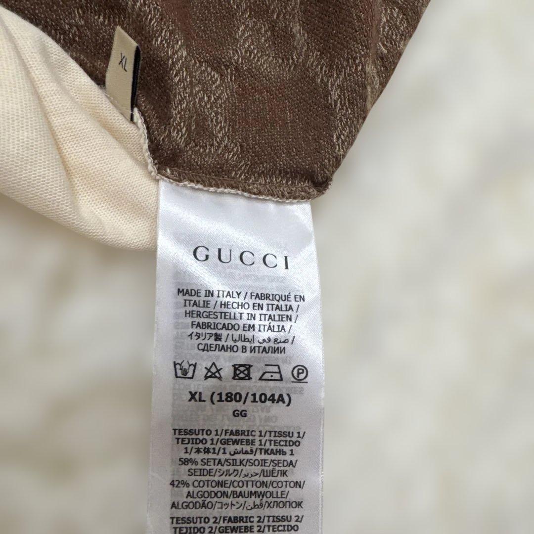 GUCCI GGロゴポロシャツ ブラウン/ベージュ