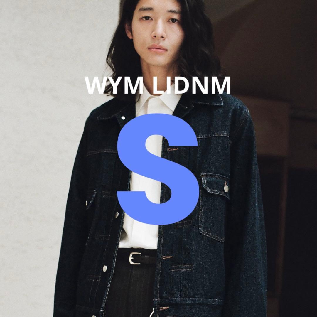 【WYM】DENIM CROPPED ZIP TRUCKER JK ブルー系 S