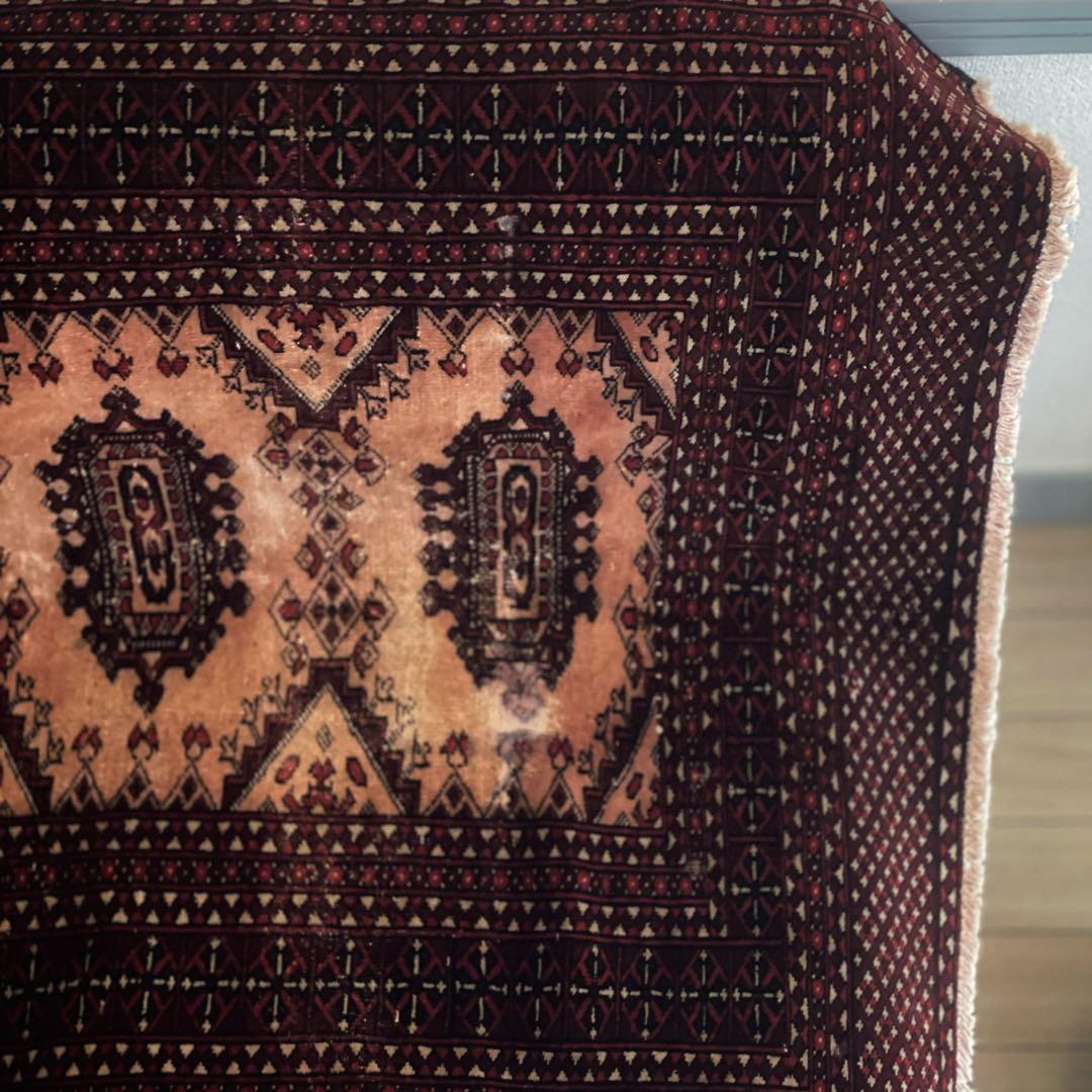 【在庫整理／大幅値引】145×90パキスタン・ラホール産 ヴィンテージラグ