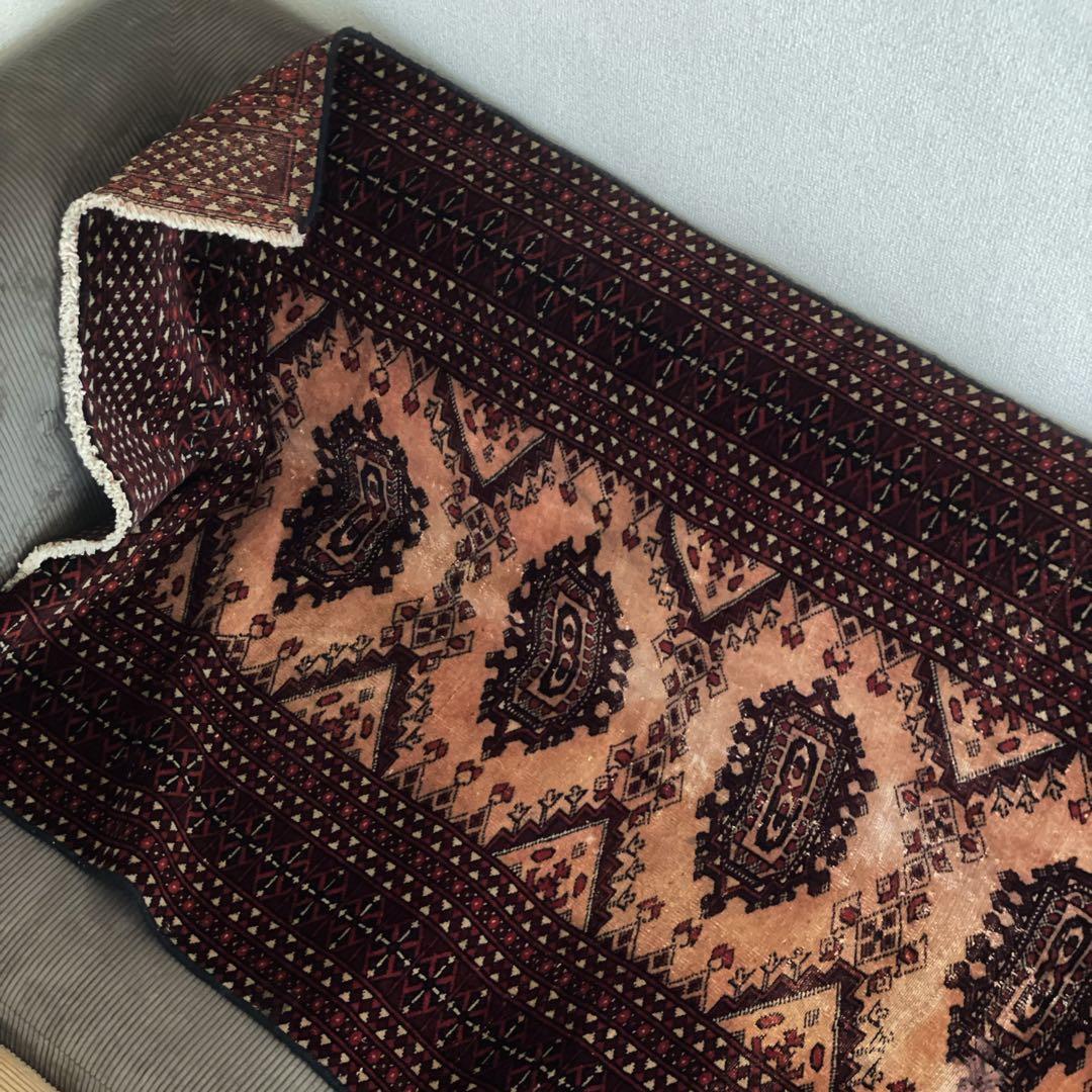 【在庫整理／大幅値引】145×90パキスタン・ラホール産 ヴィンテージラグ