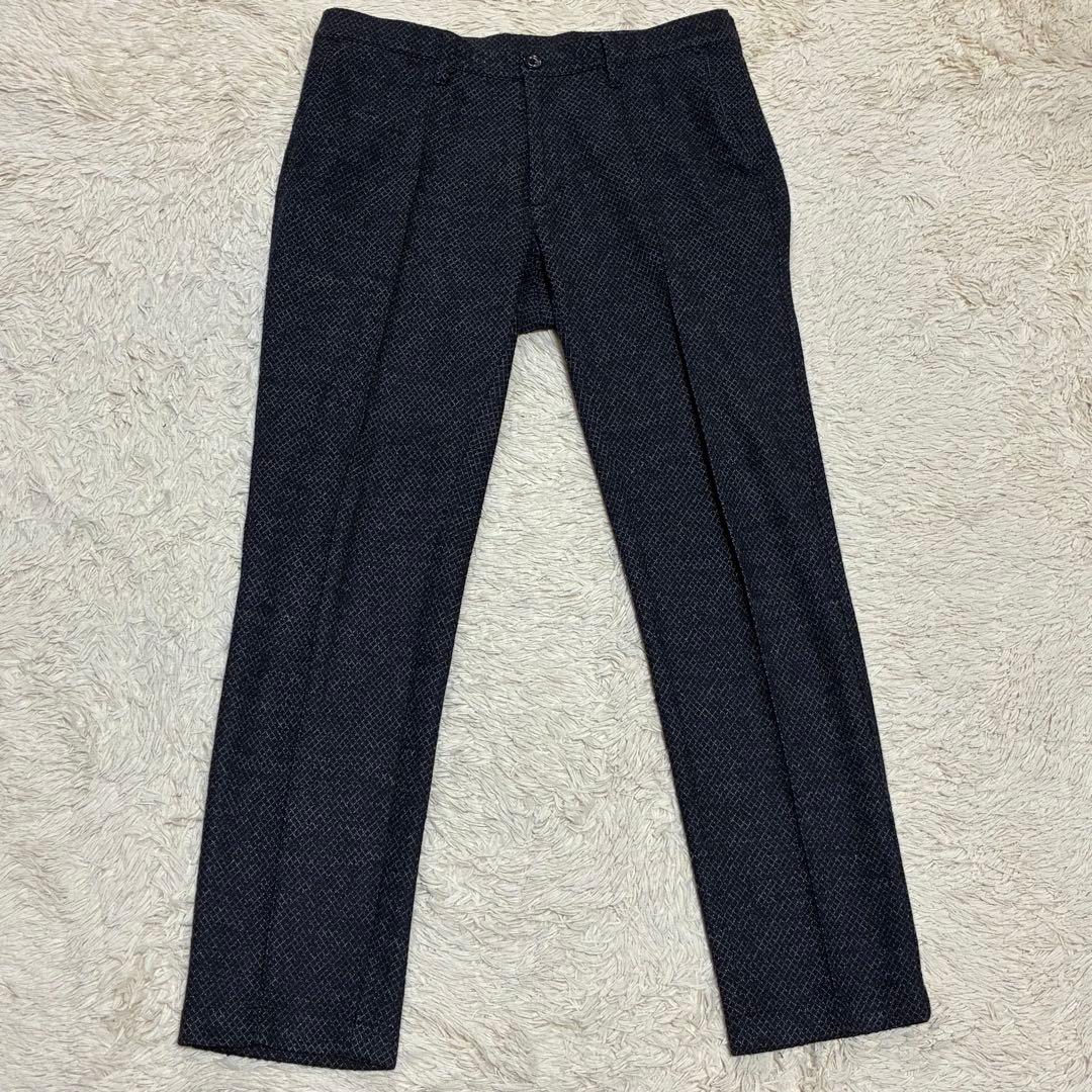 G-Stage 【秋冬】 紺 格子柄 トラベル アンコン ジャケット パンツ