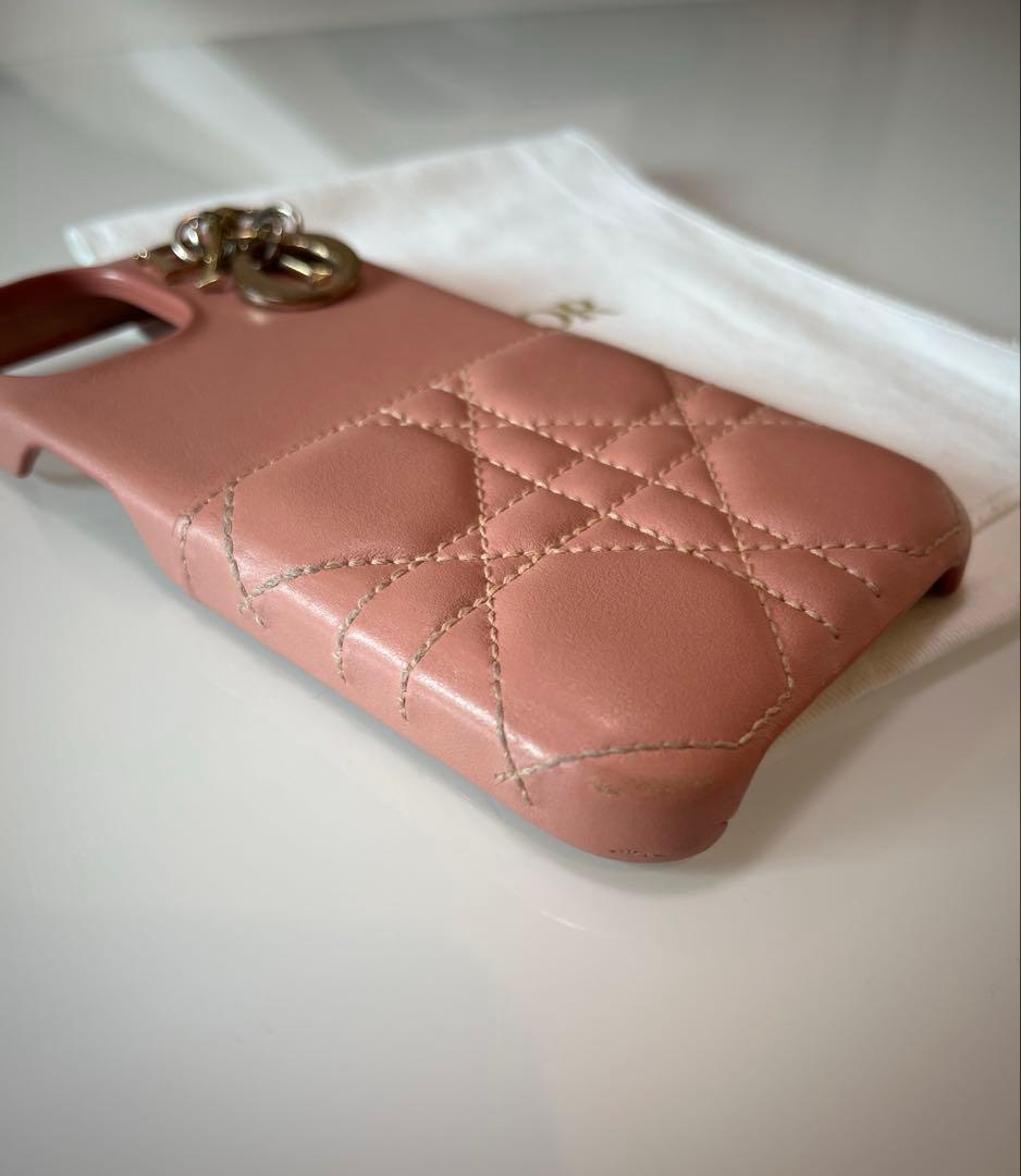 【限定色ピンク】Christian Dior iPhone13ケース カナージュ