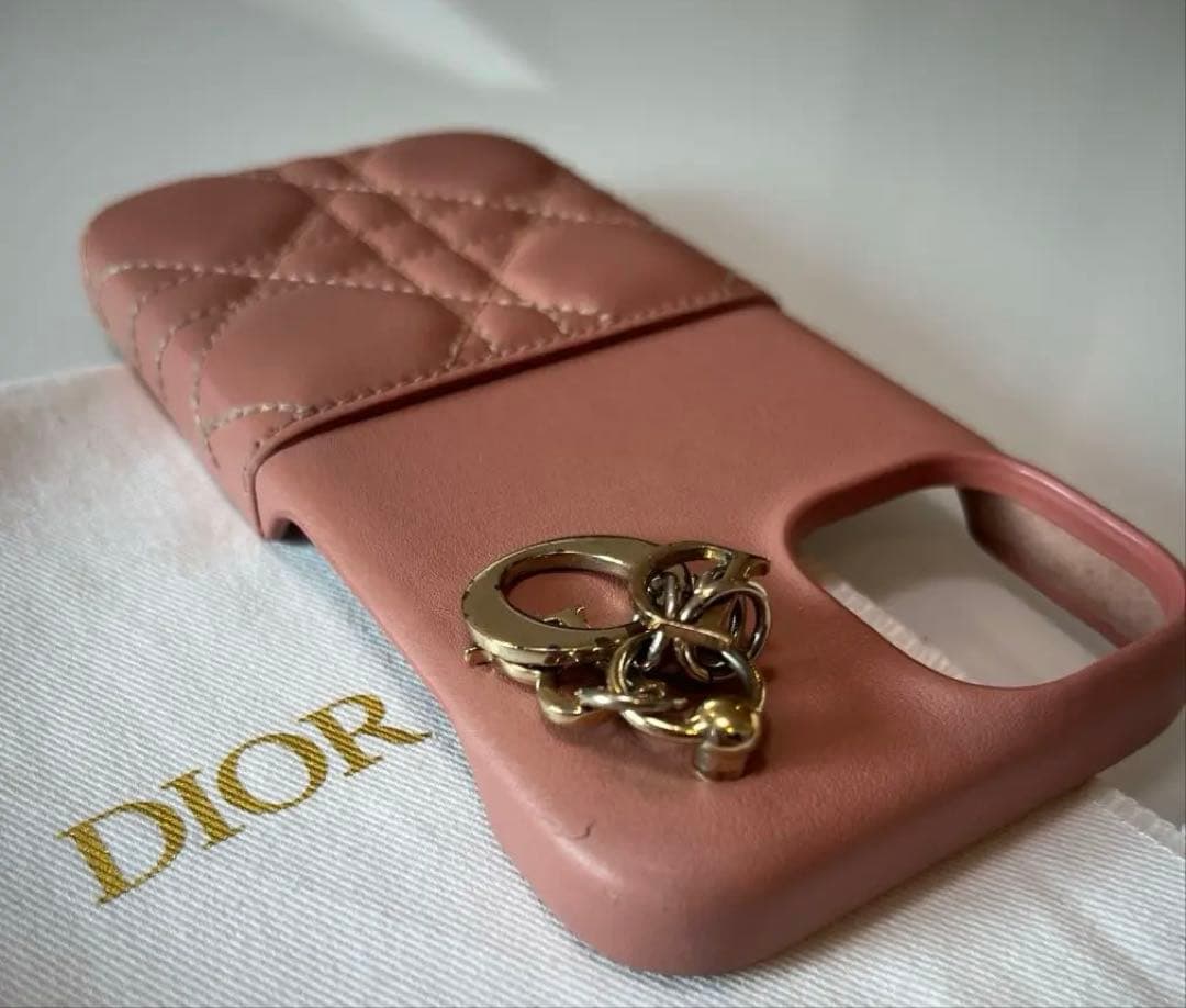 【限定色ピンク】Christian Dior iPhone13ケース カナージュ