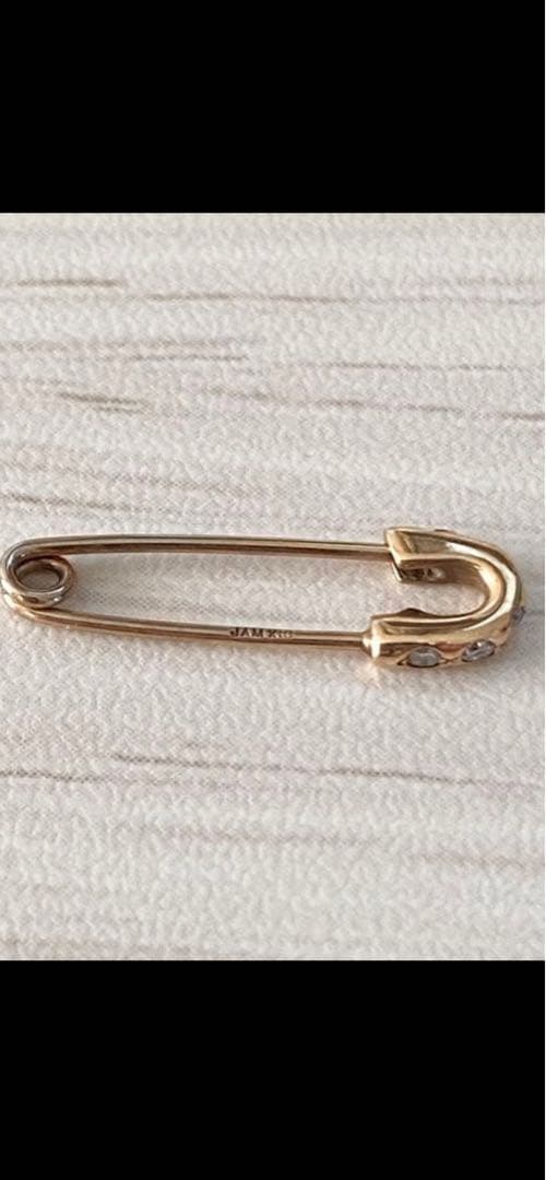 『美品』JAM  MADE セーフティピン 10k ダイヤモンド ピアス