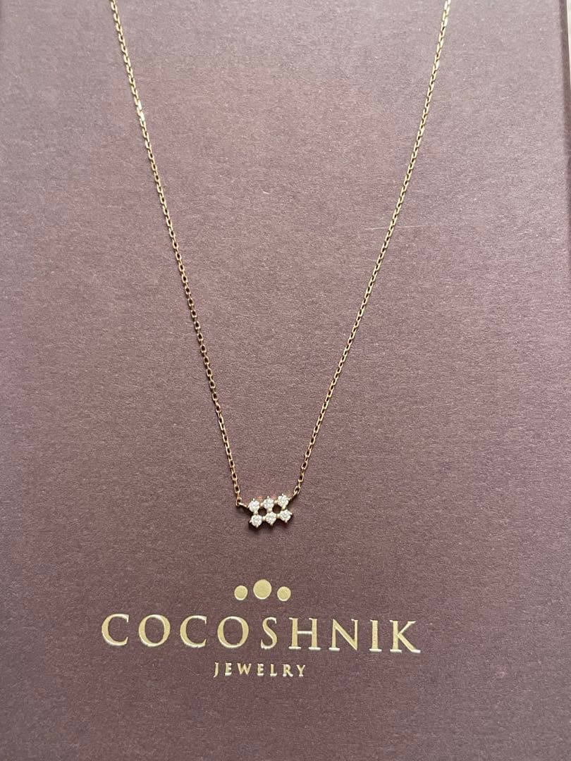 【極美品】COCOSHNIK ココシュニック K10ダイヤ　ネックレス