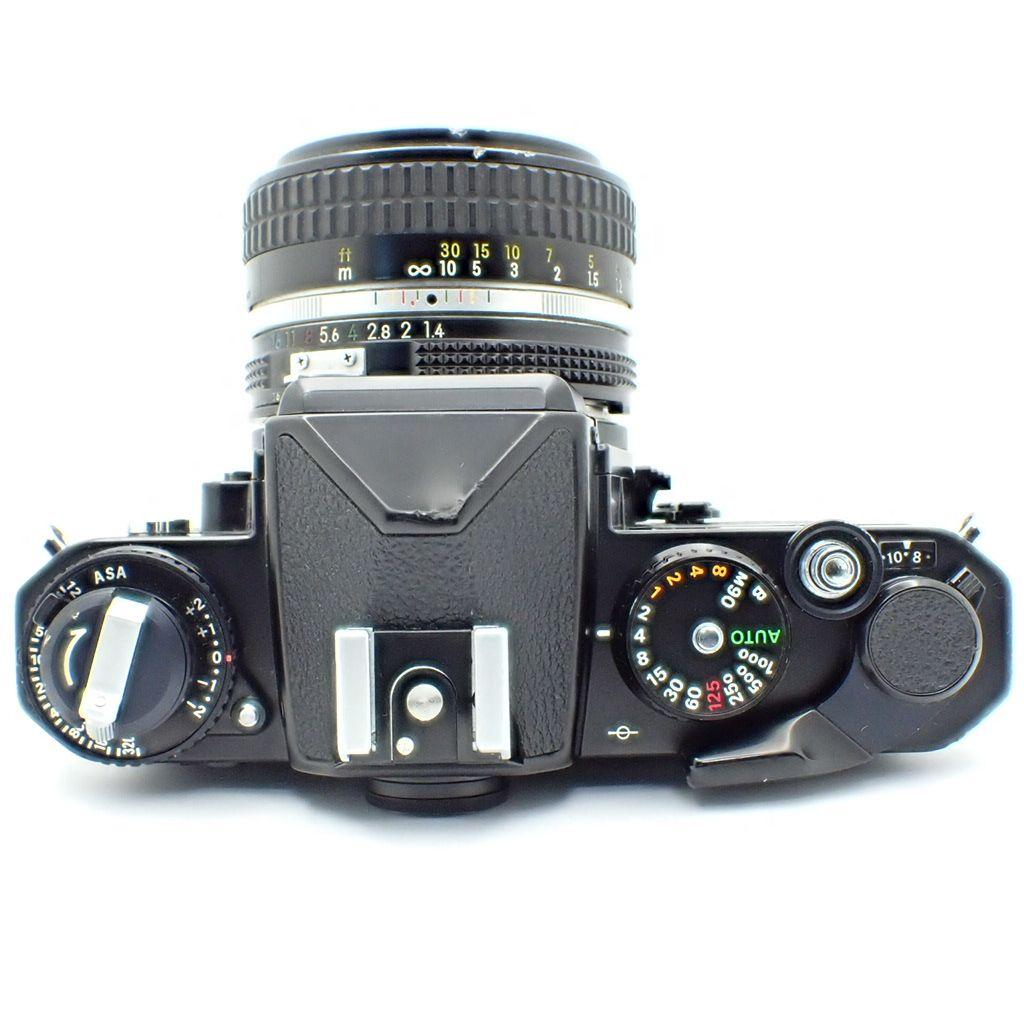 【動作確認済】Nikon FE＆Ai 50mm f1.4 初期保証&新品電池付