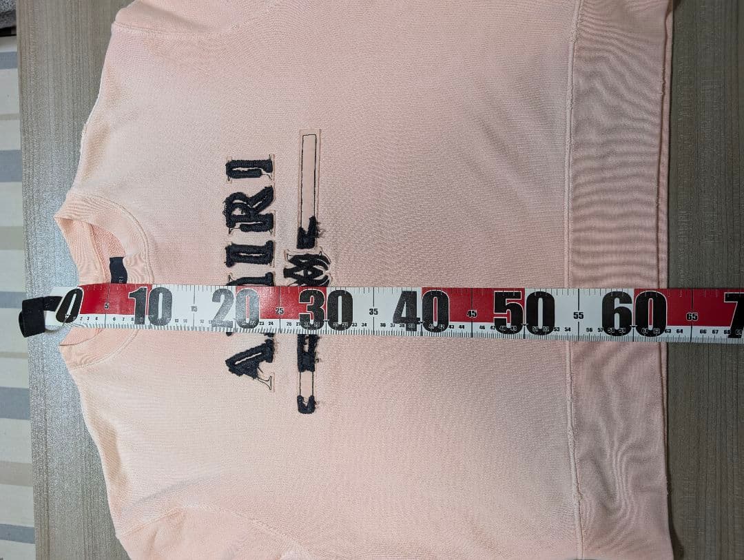 AMIRI アミリ　ロゴスウェット　ダメージ加工　Sサイズ