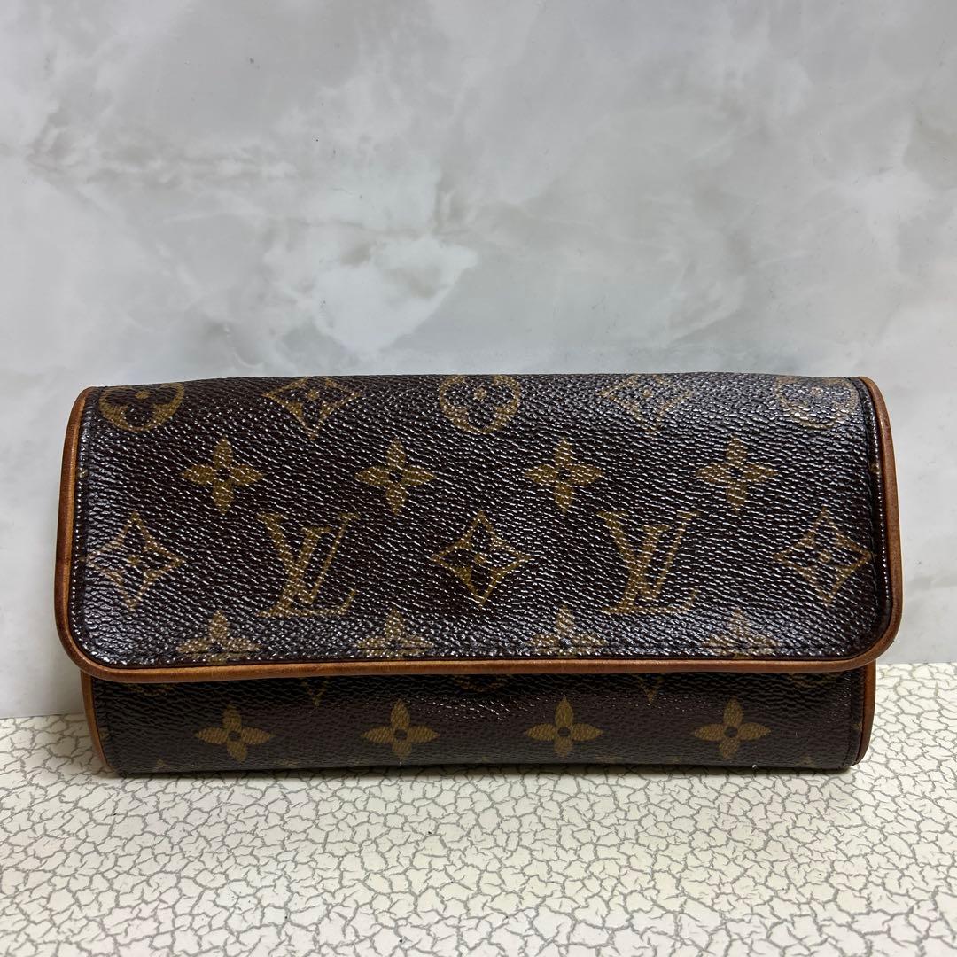 【LOUIS VUITTON】 ポシェットツイン モノグラム クラッチバッグ