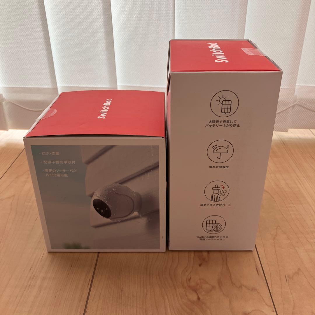 スイッチボット Switchbot ソーラーパネル、屋外カメラ