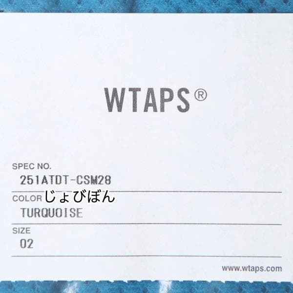 新品 定価以下 25SS WTAPS WUS SHORTS POLY TEAL