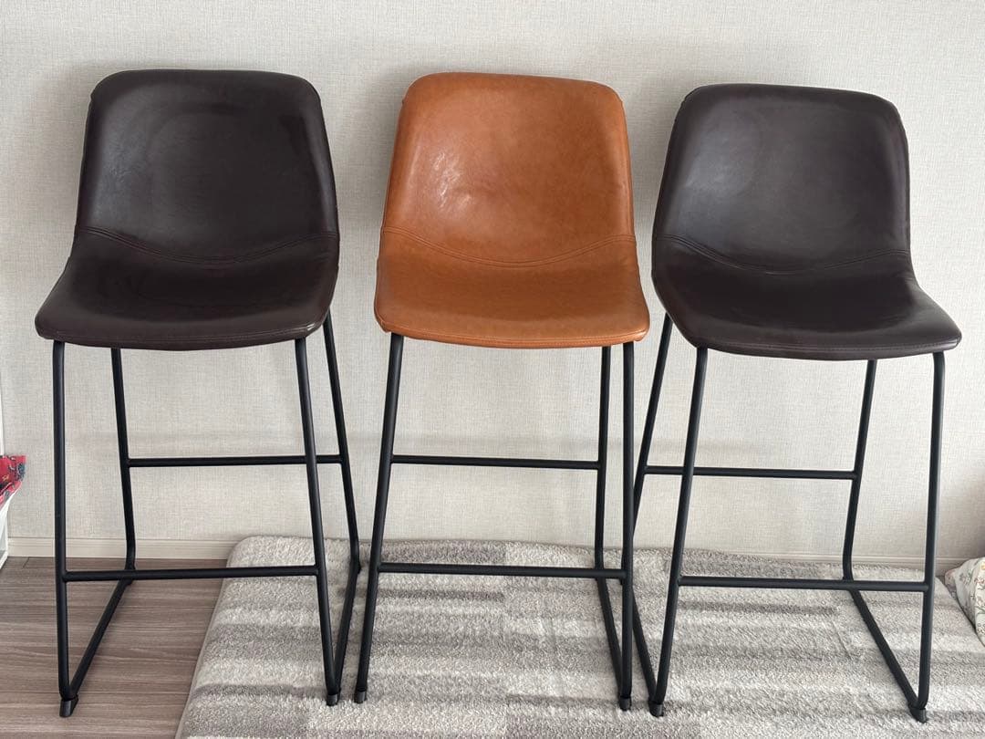 「大阪浪速区」ニトリ カウンターチェア 3脚セット