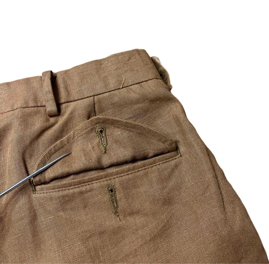 90s RALPH LAUREN ラルフローレン リネンパンツ スラックス