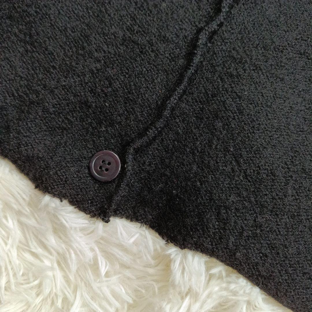 Y's　変形デザインニットベスト 　ヨージヤマモト　3　ブラック